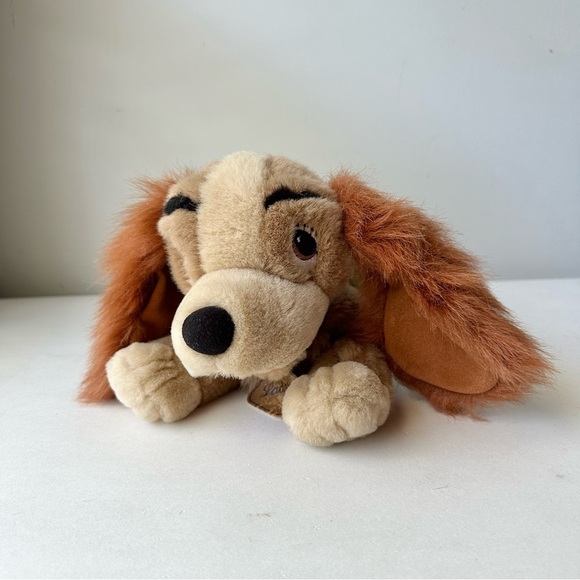 Disney Lady and The Tramp Cocker Spaniel Plush Blue Collar Stuffed Animal - Picture 2 of 7